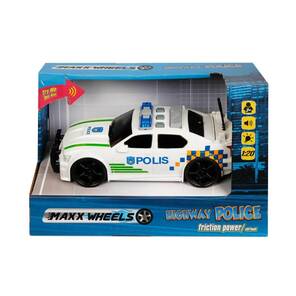 1:20 Maxx Wheels Sesli ve Işıklı Polis Arabası 19Cm