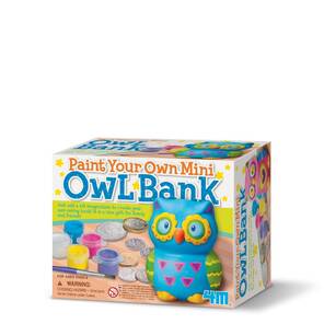 4M - Paint Your Own Mini - Baykuş Kumbara Boyama