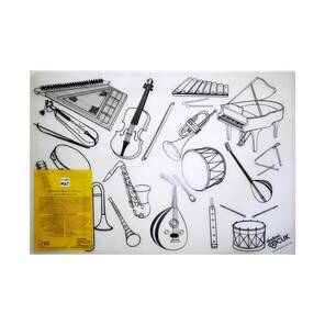 AKADEMİ ÇOCUK - Funny Mat - Enstrümanlar 48*33.5 cm