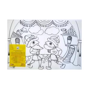 AKADEMİ ÇOCUK - Funny Mat - Karagöz ve Hacivat 48*33.5 cm