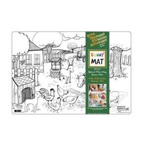AKADEMİ ÇOCUK - Funny Mat - Köy/Çiftlik Hayatı 48*33.5 cm