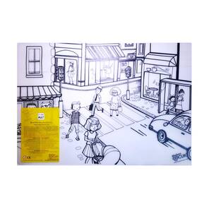 AKADEMİ ÇOCUK - Funny Mat - Şehir Hayatı 48*33.5 cm