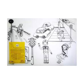 AKADEMİ ÇOCUK - Funny Mat - Trafik 48*33.5 cm