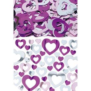 AMSCAN - Pırıltılı Kalpler Konfeti