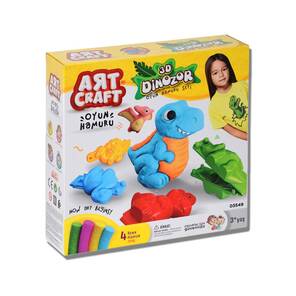 Art Craft 3D Dinazor Oyun Hamuru Seti 200 Gr