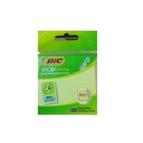 BIC Ecolutions - Çevreye Duyarlı Yapışkanlı Not Kağıtları 100'lü