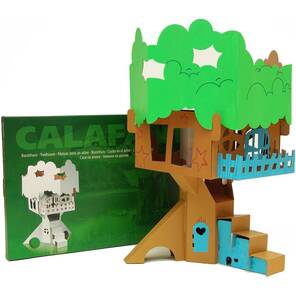 CALAFANT - Boyamalı Karton Model - Ağaç Ev - HASARLI PAKET