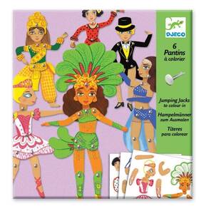 DJECO - Boyanabilir Kağıt Oyuncaklar - Dans