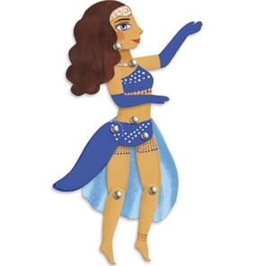 DJECO - Boyanabilir Kağıt Oyuncaklar - Dans