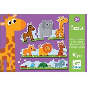 DJECO - Küçükten Büyüğe Hayvanlar Yapboz - 10 Parça