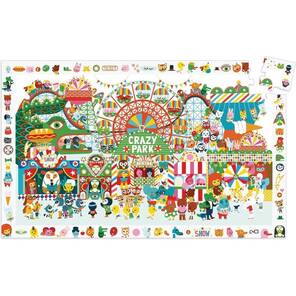 DJECO - Posterli Yapboz - Çılgın Lunapark - 35 parça