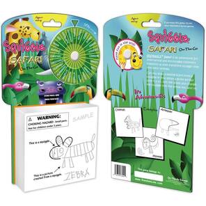 GREENBOARD - Squiggle Safari - Safari Çizim Kağıtları - HASARLI PAKET