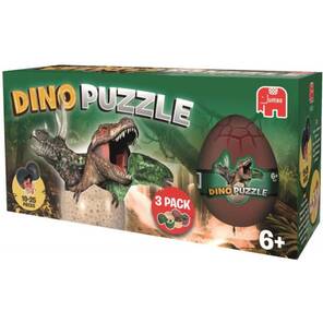 JUMBO - Dinozor Yumurta 3D Yapboz - 3lü Set