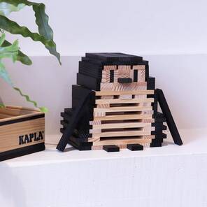 KAPLA - Ahşap Tasarım Seti - 40 Parça - Siyah
