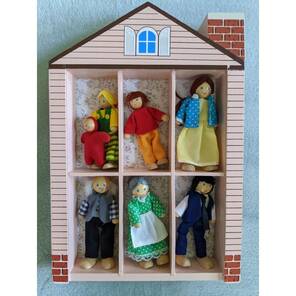 M&D - Ahşap Bebek Evi Aile Seti