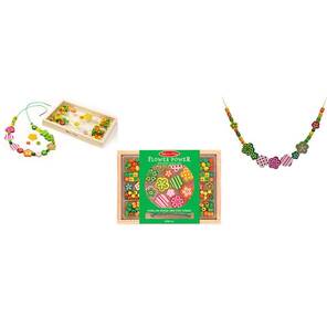 M&D Ahşap Boncuk Dizme - Çiçekler