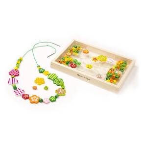 M&D Ahşap Boncuk Dizme - Çiçekler