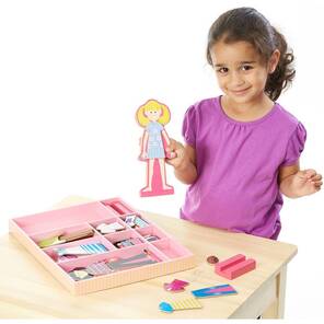 M&D Ahsap Mıknatıslı Giydirme - Abby ile Emma