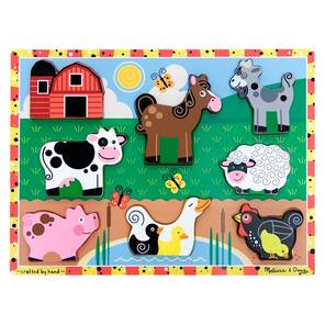 Melissa&Doug - Ahsap Tombul Yapboz / Çiftlik