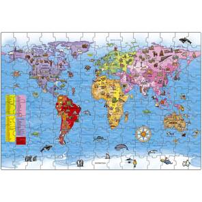 ORCHARD - Dünya Haritası - Dev Yapboz + Poster - HASARLI PAKET