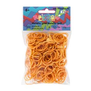 RAINBOW LOOM - 300'lü El Yapımı Bileklik Kiti - Metalik Sarısı