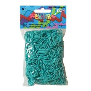 RAINBOW LOOM - 600'lü El Yapımı Bileklik Lastikleri - Turkuaz
