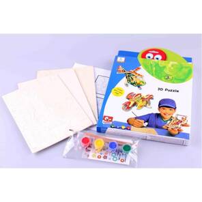 SLAMMER - 3lü Combo Araçlar - Ahşap 3 Boyutlu Boyamalı Yapbozlar