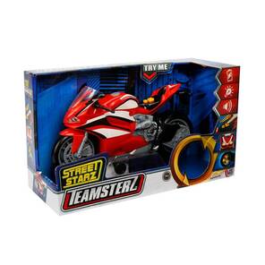 Teamsterz Sesli ve Işıklı Kırmızı Motosiklet 27 cm