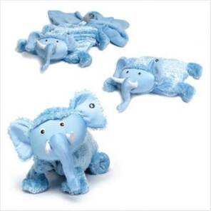 ZOOBIE - Ellema - Mavi Fil Peluş, Yastık, Battaniye